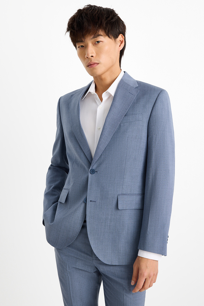 C&A Wollsakko-Regular Fit, Blau, Größe: 54