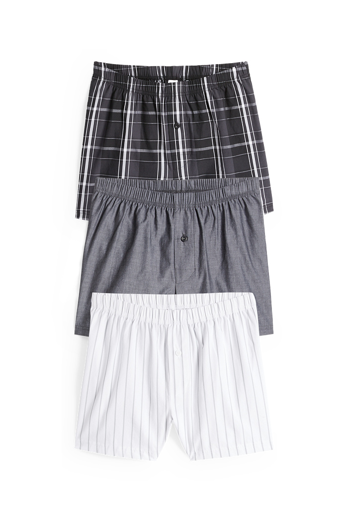C&A Multipack 3er-Boxershorts, Weiß, Größe: 170-176