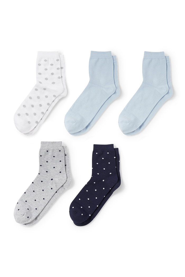 C&A Multipack 5er-Socken, Blau, Größe: 35-38