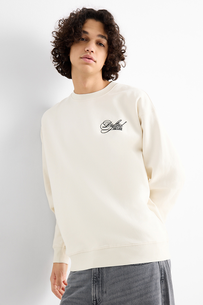 C&A Oversized-Sweatshirt, Beige, Größe: S