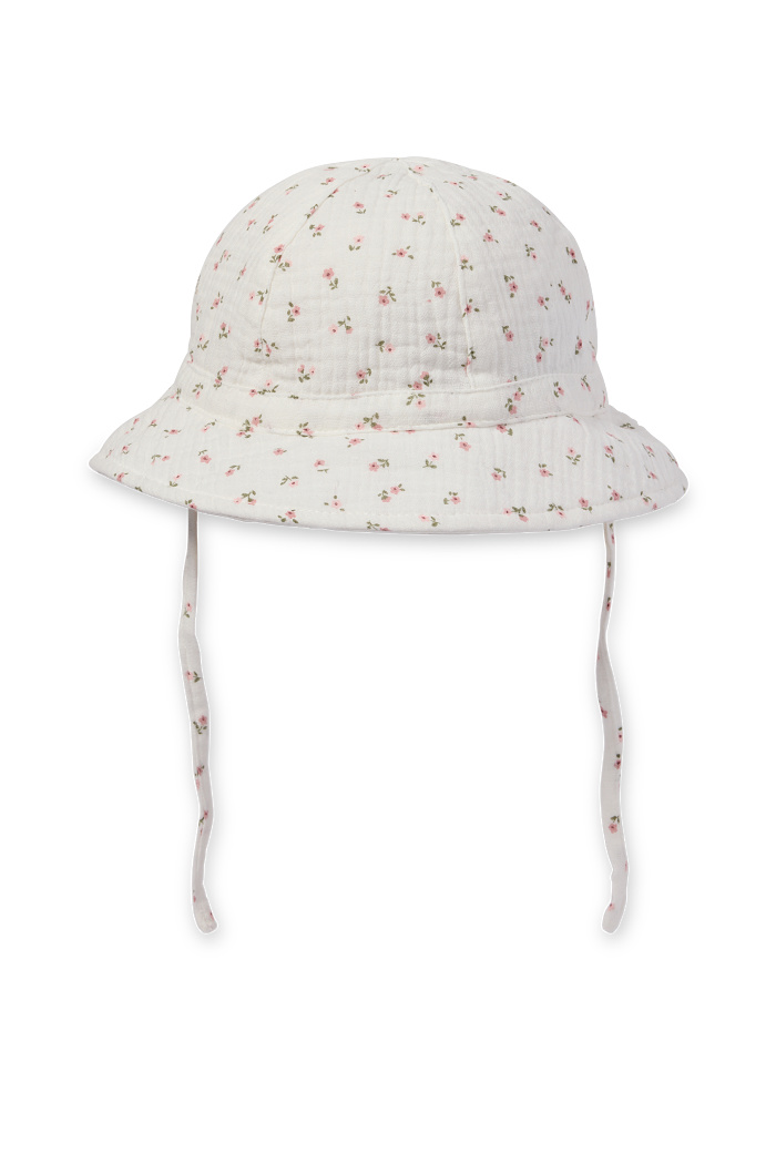 C&A Blümchen-Baby-Hut, Weiß, Größe: 52-53