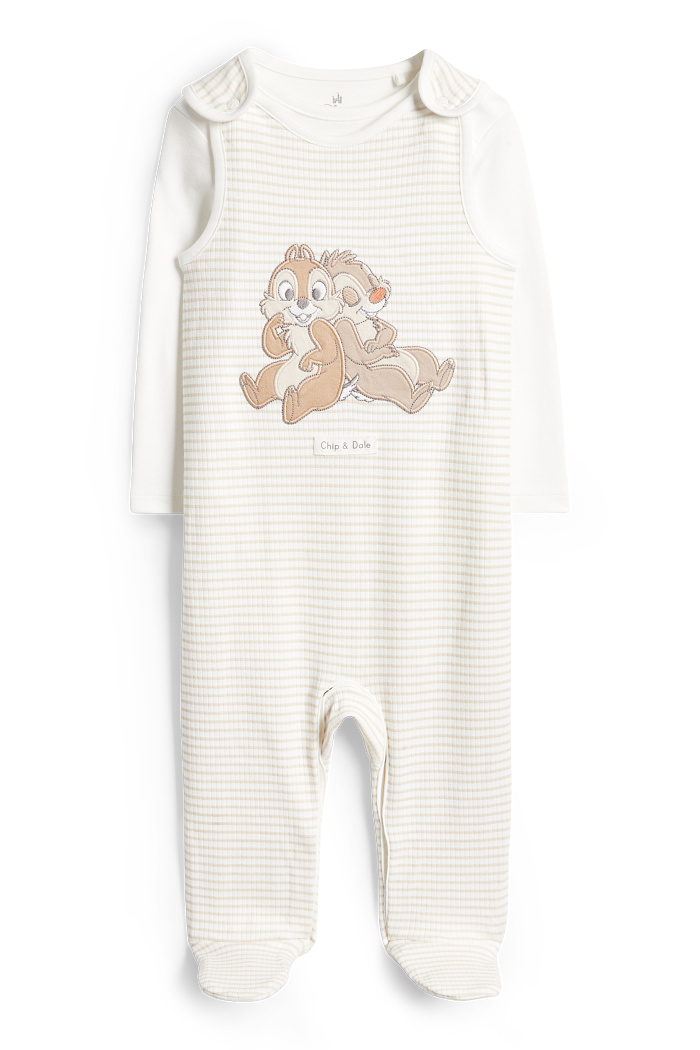 C&A Chip & Chap-Strampler-Set-2 teilig, Beige, Größe: 74