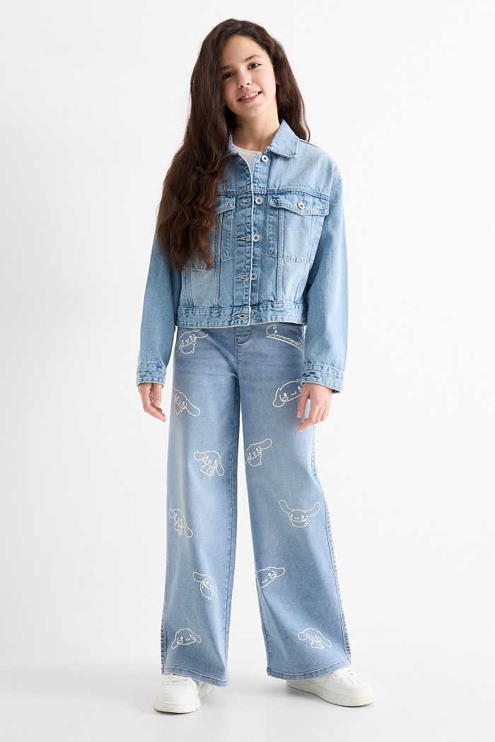 C&A Cinnamoroll-Wide Leg Jeggings, Blau, Größe: 164