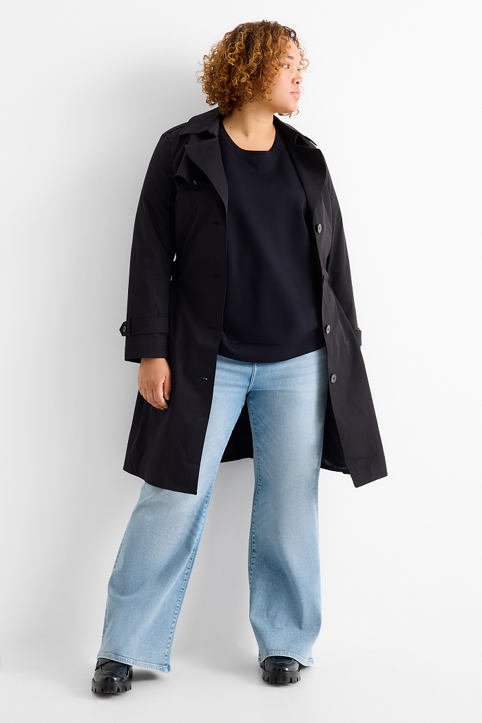 C&A Flared Jeans-High Waist-LYCRA , Blau, Größe: 56