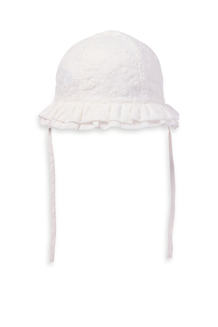 C&A Baby-Hut-Broderie Anglaise, Weiß, Größe: 44-45