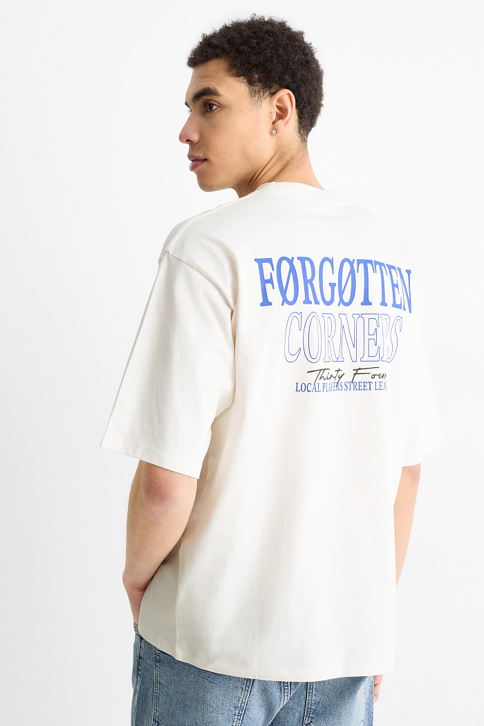 C&A T-Shirt-Oversized, Weiß, Größe: 2XL