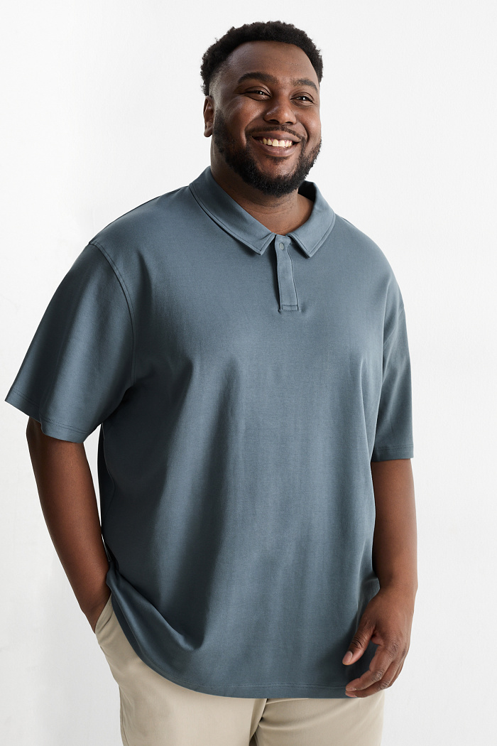 C&A Poloshirt-Relaxed Fit, Schwarz, Größe: 3XL