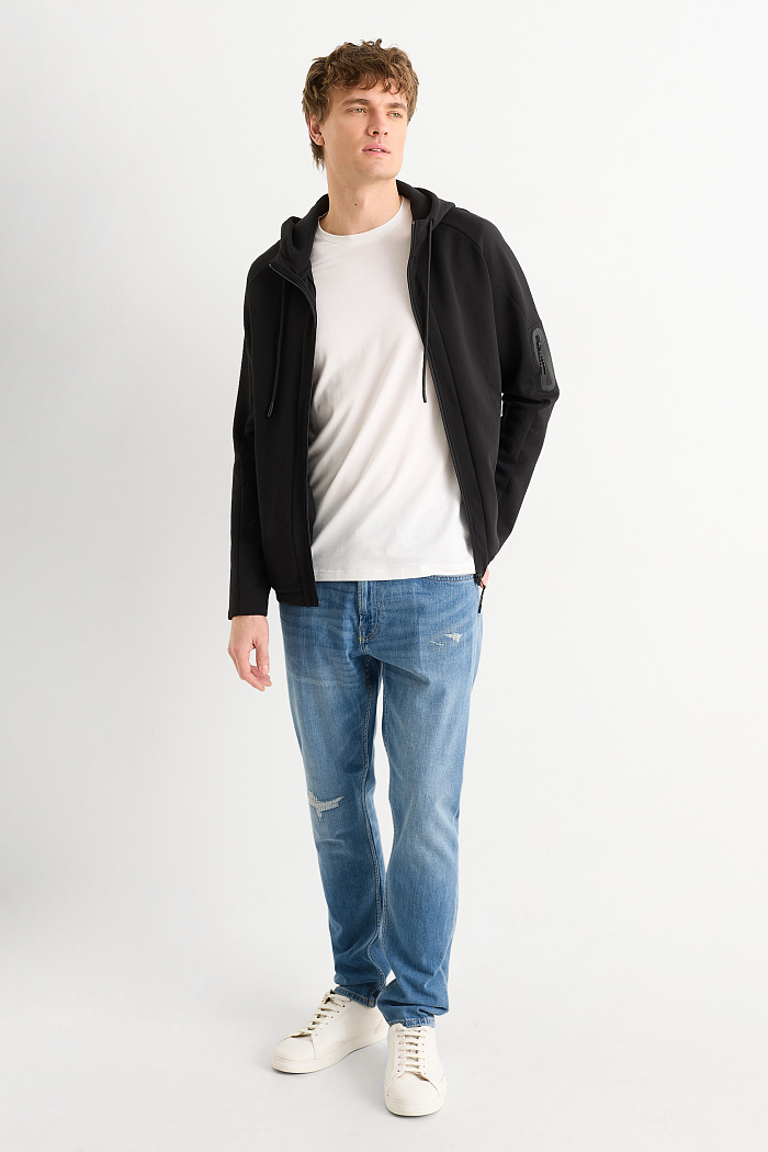 C&A Slim Tapered Jeans, Blau, Größe: W38 L34
