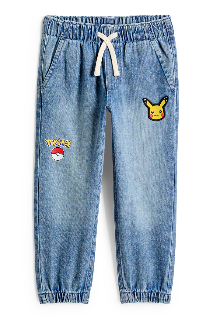 C&A Pokémon-Pikachu-Relaxed Jeans, Blau, Größe: 140