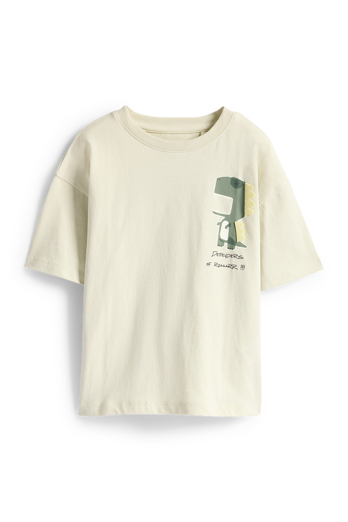 C&A Dino-Kurzarmshirt, Grün, Größe: 134