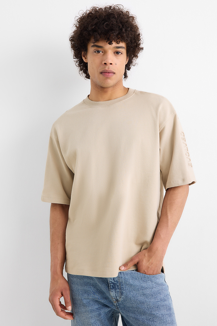 C&A T-Shirt-Oversized, Beige, Größe: XL