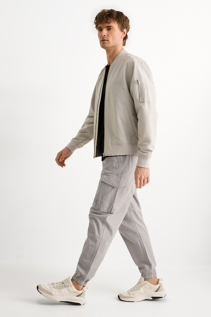 C&A Cargohose-Relaxed Fit, Grau, Größe: 2XL