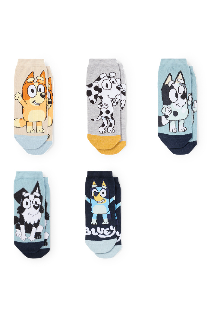 C&A Multipack 5er-Bluey-Socken mit Motiv, Bunt, Größe: 31-33