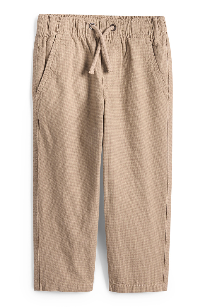 C&A Hose mit Leinen-Anteil, Beige, Größe: 128