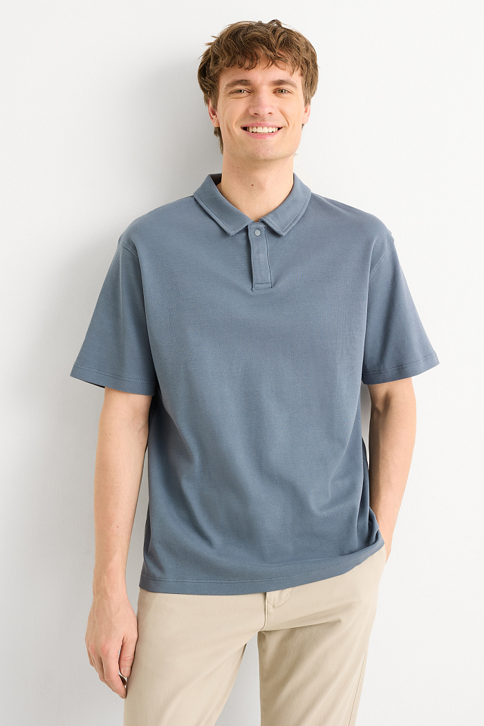 C&A Poloshirt-Relaxed Fit, Schwarz, Größe: XL