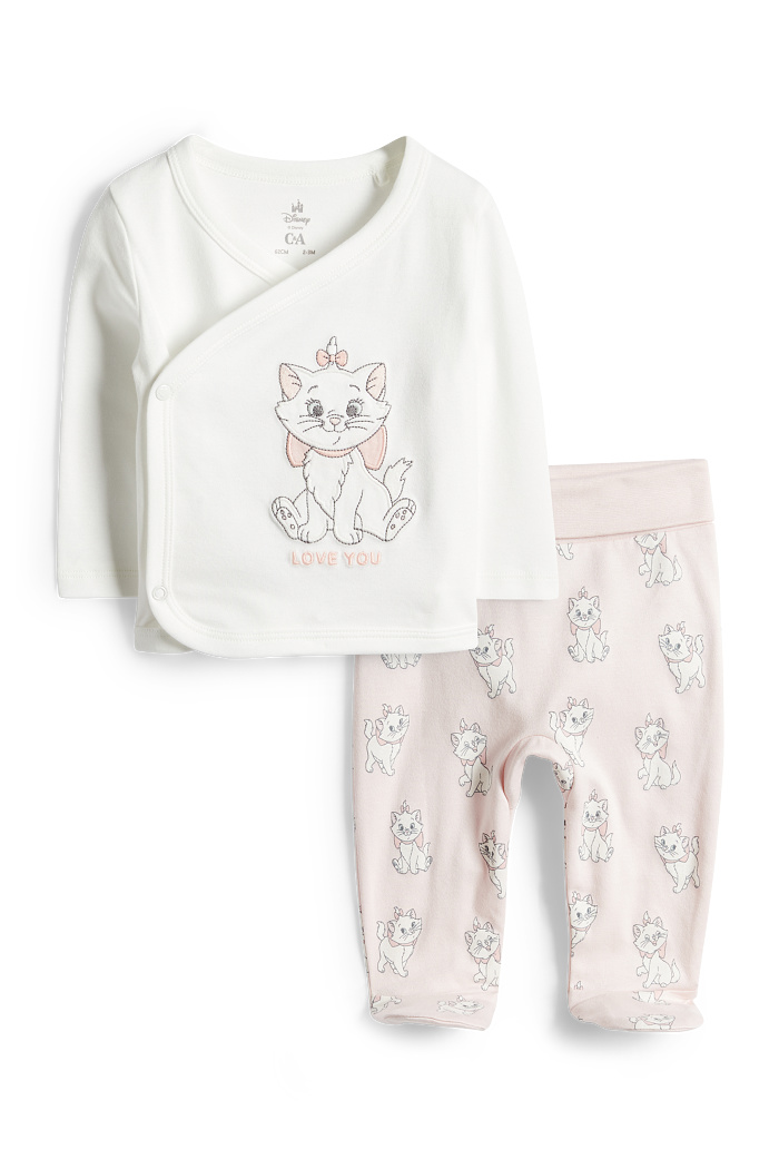 C&A Aristocats-Erstlingsoutfit-2 teilig, Weiß, Größe: 62