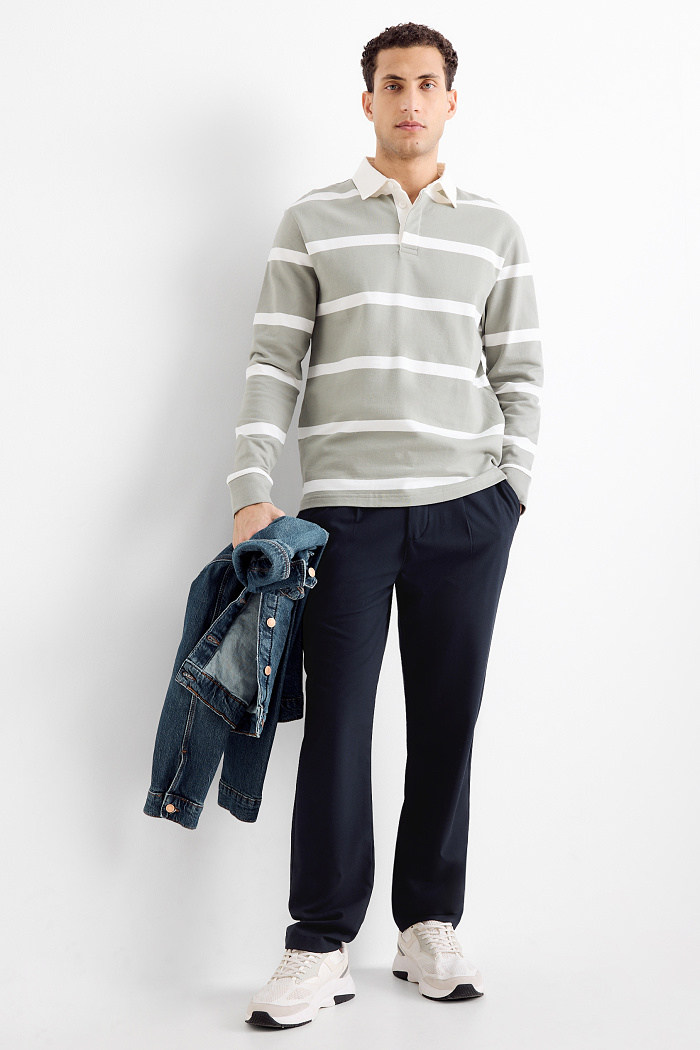 C&A Chino-Tapered Fit, Blau, Größe: W34 L34
