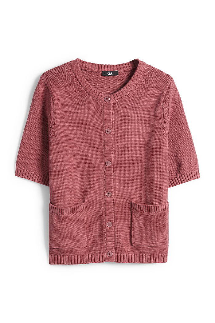 C&A Strickjacke, Rot, Größe: XS