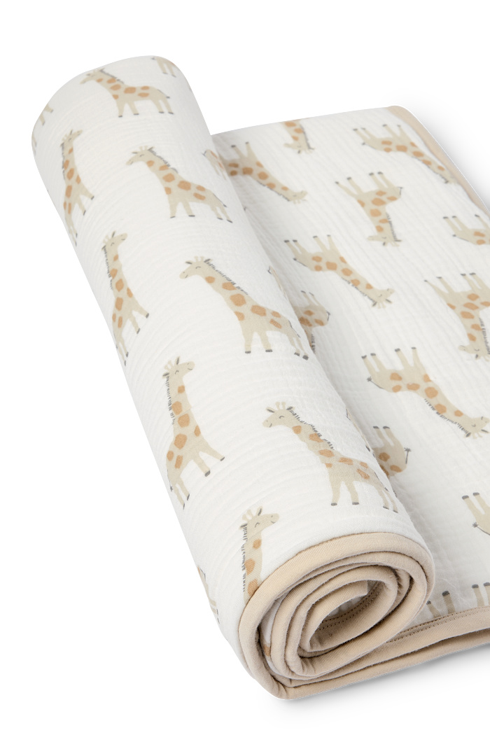 C&A Giraffe-Baby-Decke-100 x 75 cm, Weiß, Größe: 1 size