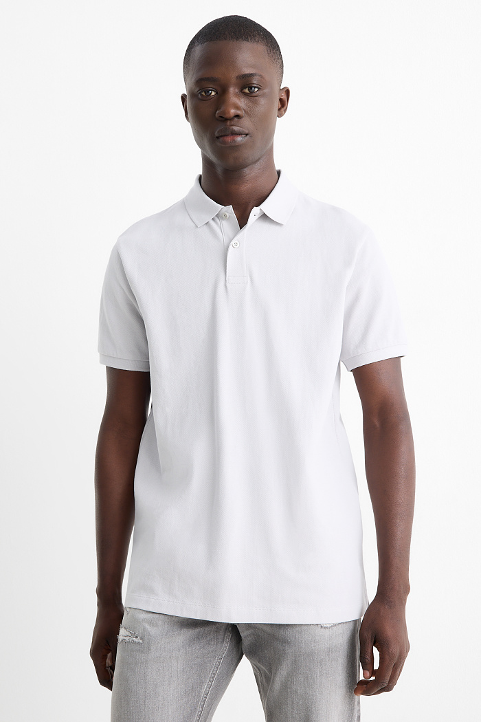C&A Poloshirt-Regular Fit, Grau, Größe: XL
