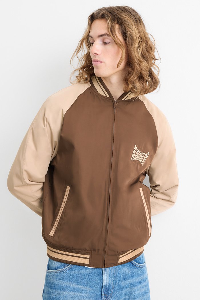C&A Collegejacke, Braun, Größe: L