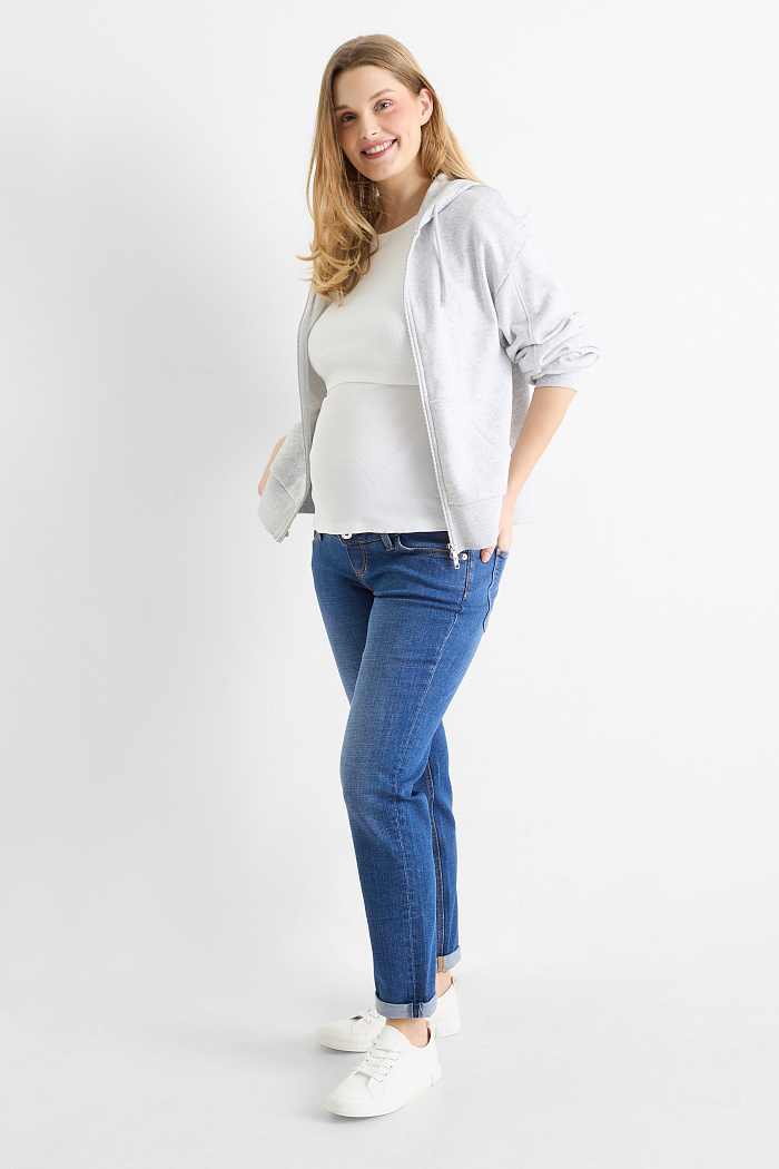 C&A Umstandsjeans-Jegging Jeans-LYCRA , Blau, Größe: 36