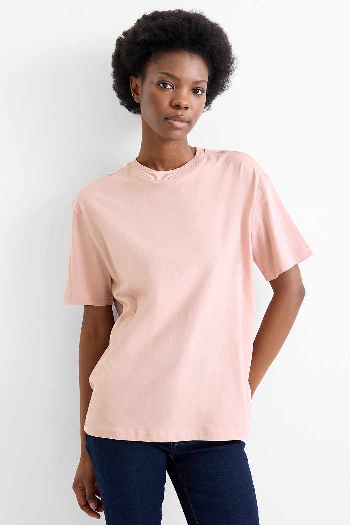 C&A T-Shirt-Oversized, Rosa, Größe: M