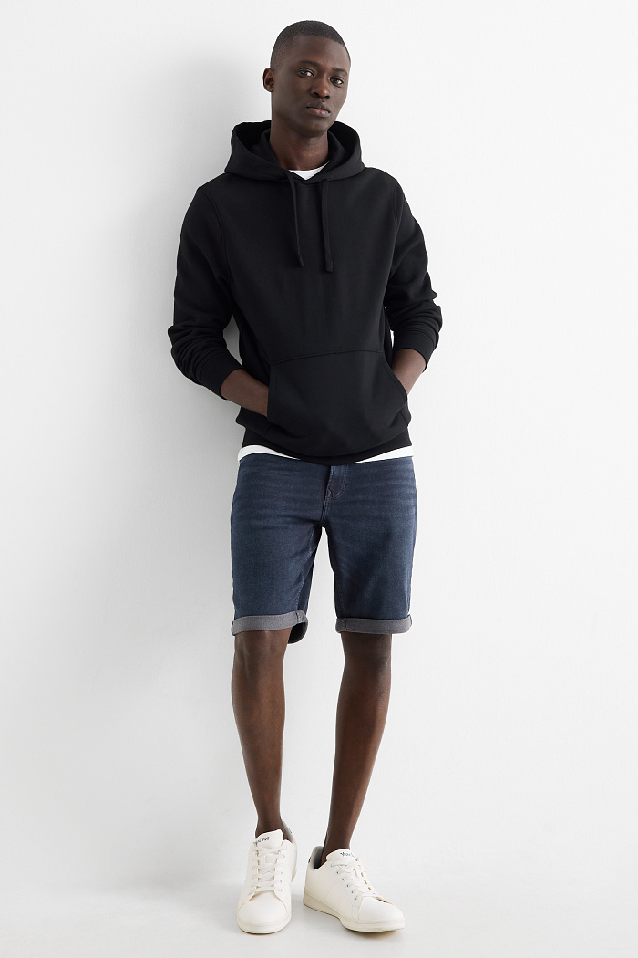C&A Jeans-Shorts-Flex Jog Denim-LYCRA , Blau, Größe: W40