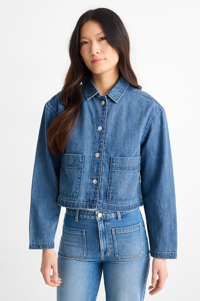 C&A Jeansjacke, Blau, Größe: XS