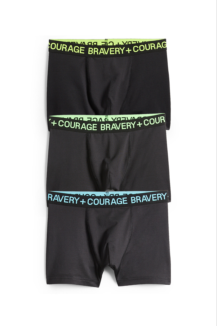 C&A Multipack 3er-Boxershorts, Schwarz, Größe: 146-152