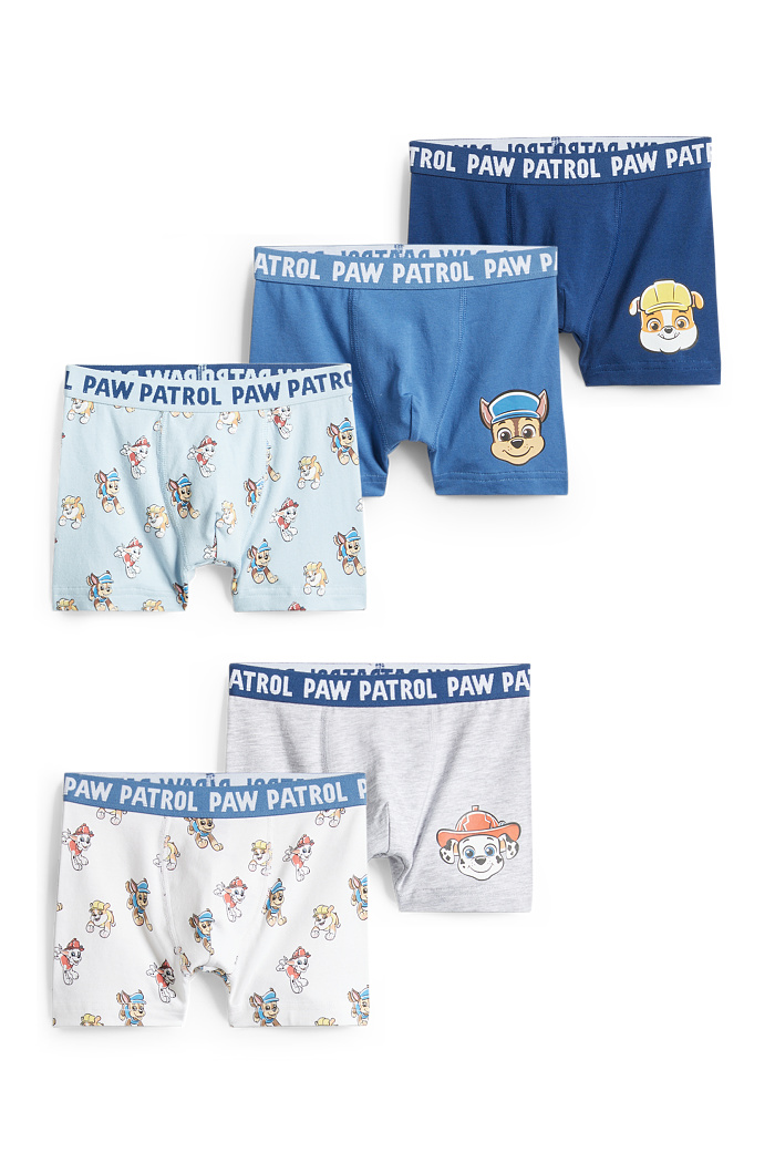 C&A Multipack 5er-PAW Patrol-Chase, Marshall-Boxershorts, Blau, Größe: 122-128
