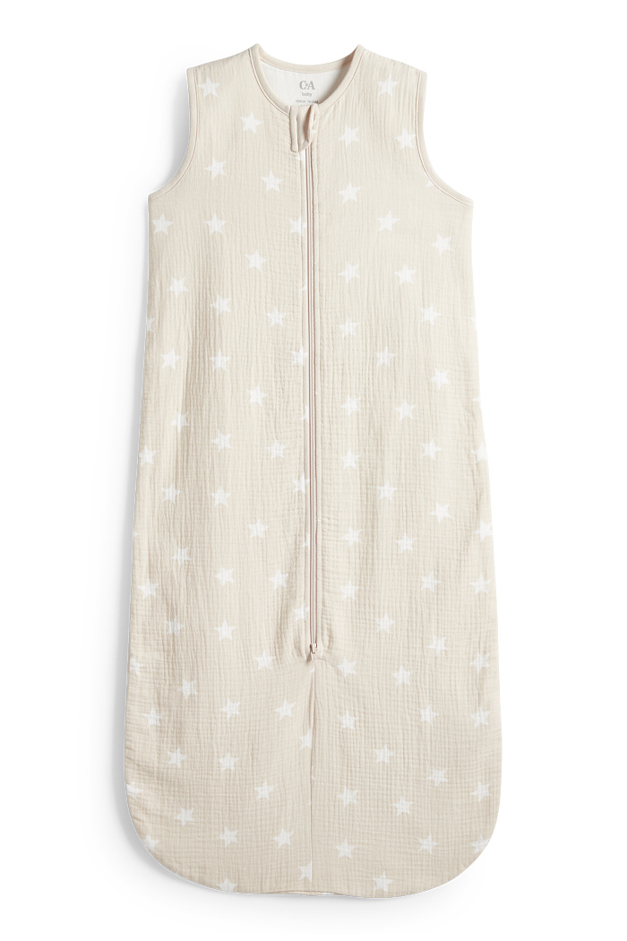 C&A Sternchen-Baby-Schlafsack-18-36 Monate, Weiß, Größe: 110 cm