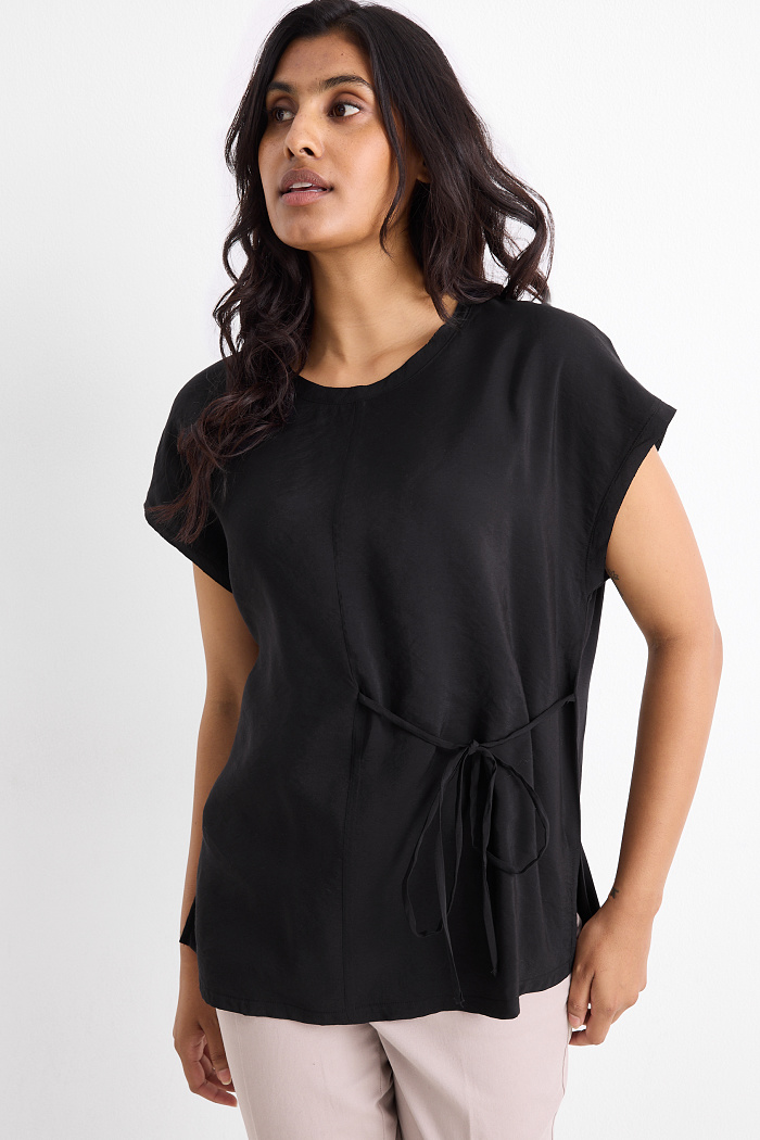 C&A T-Shirt-Regular Fit, Schwarz, Größe: 2XL