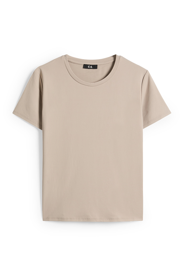 C&A T-Shirt-Slim Fit, Braun, Größe: L