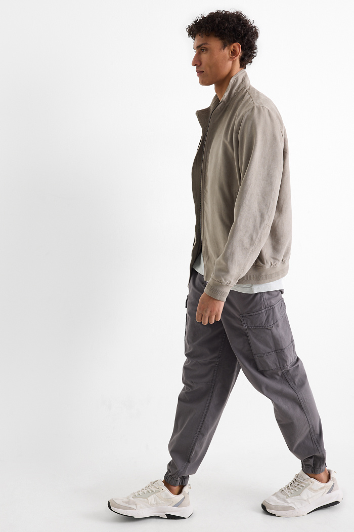 C&A Cargohose-Relaxed Fit, Grau, Größe: 2XL