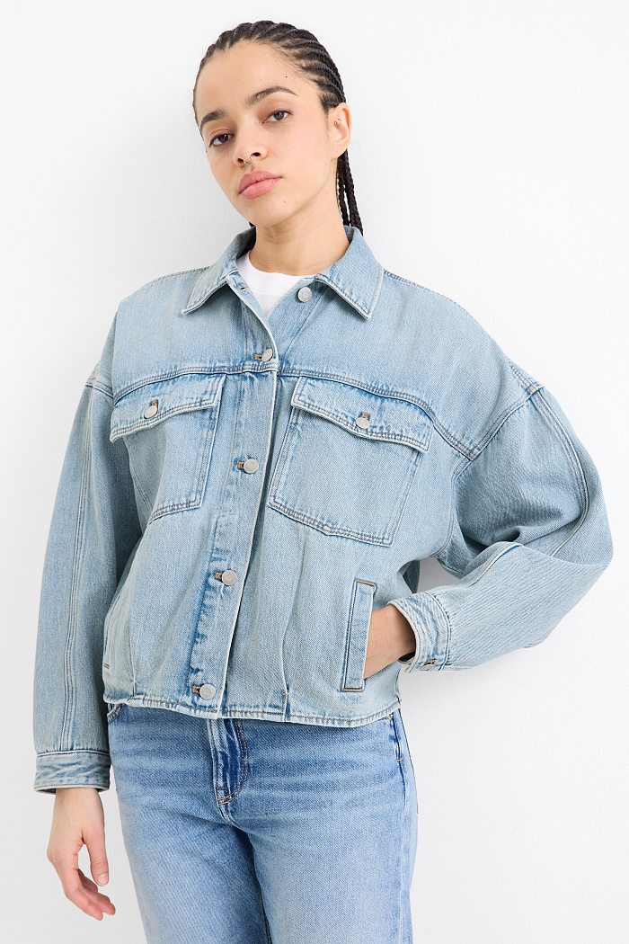 C&A Jeansjacke, Blau, Größe: XS
