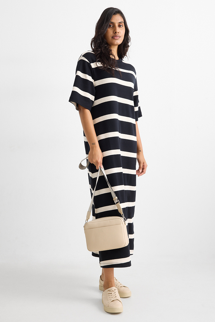 C&A Umhängetasche mit abnehmbarem Taschengurt-Lederimitat, Beige, Größe: 1 size