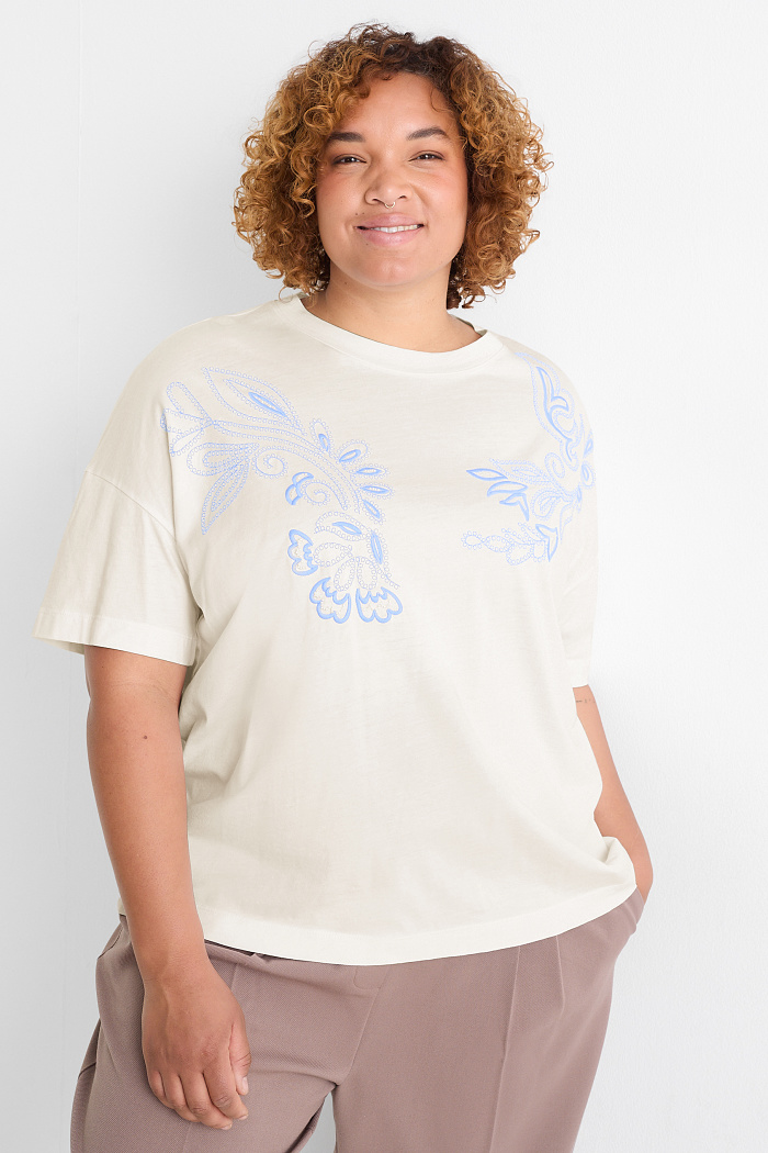 C&A T-Shirt-Relaxed Fit, Weiß, Größe: XL