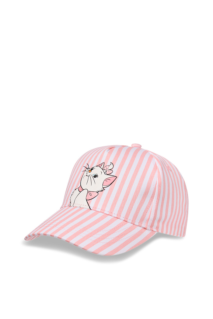 C&A Aristocats-Baseballcap-gestreift, Weiß, Größe: 110-122