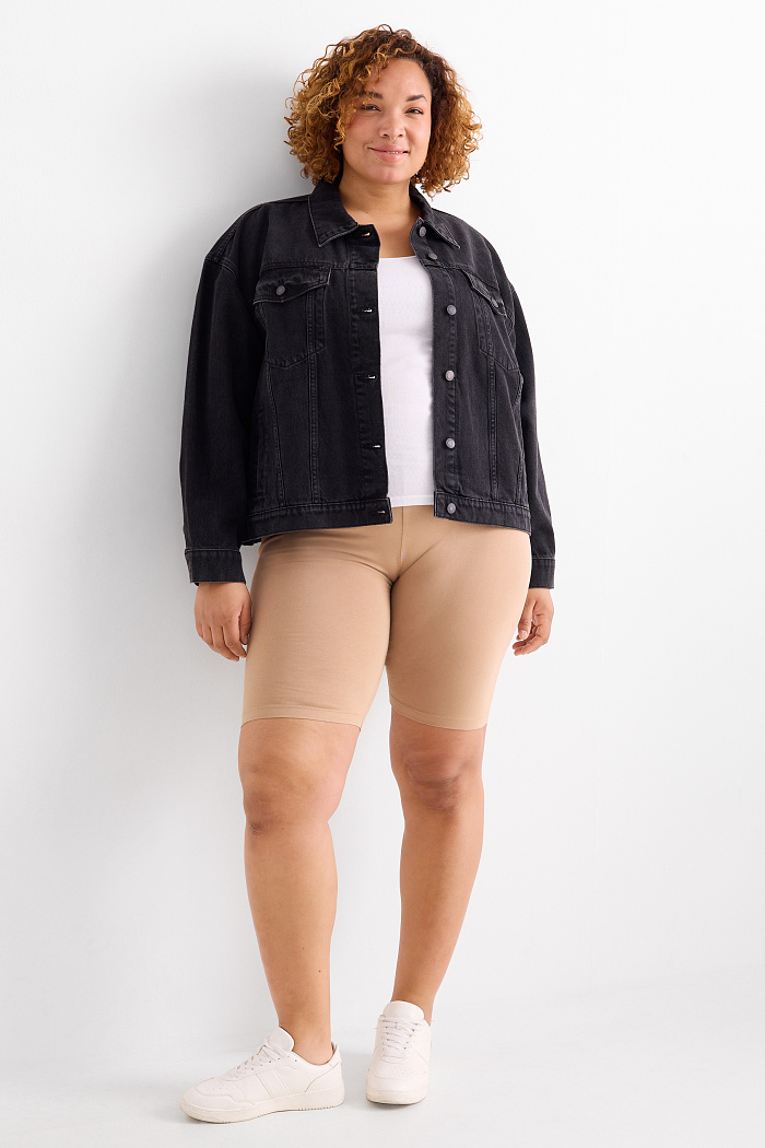 C&A Multipack 2er-Biker-Shorts, Schwarz, Größe: 4XL