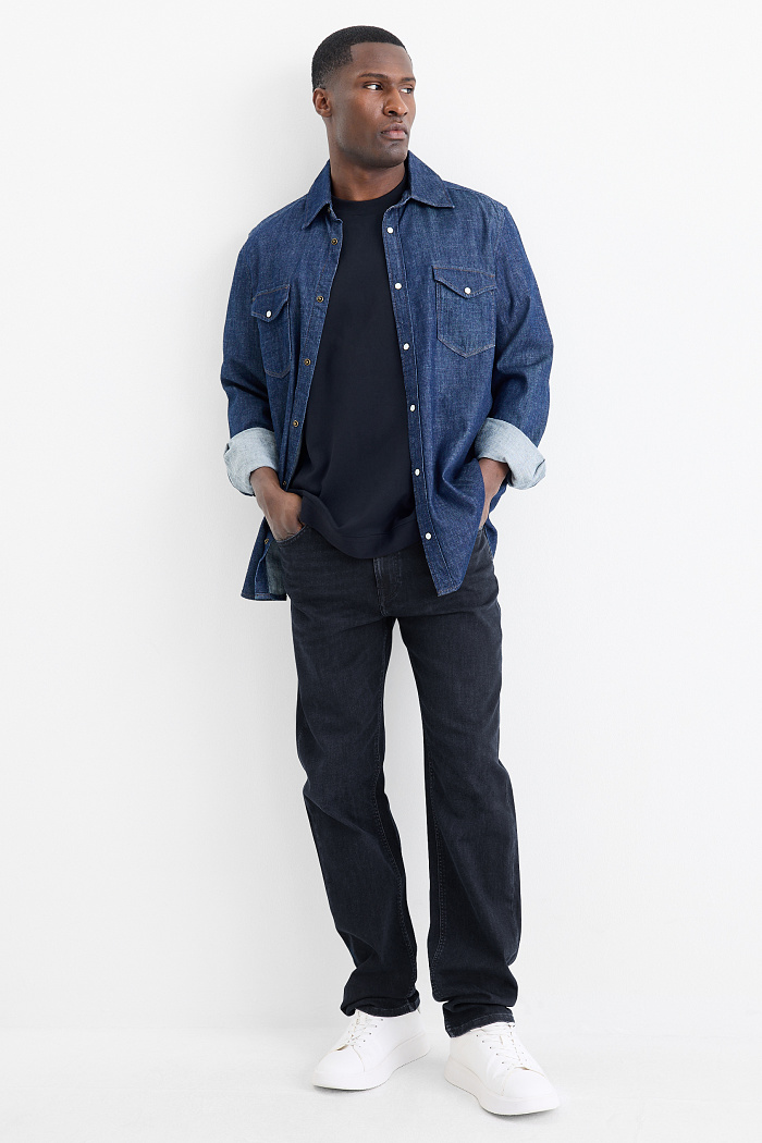 C&A Straight Jeans, Blau, Größe: W36 L30