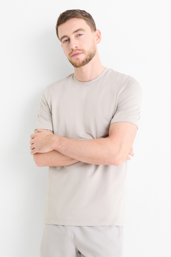 C&A Sport-T-Shirt-Regular Fit, Grau, Größe: XL