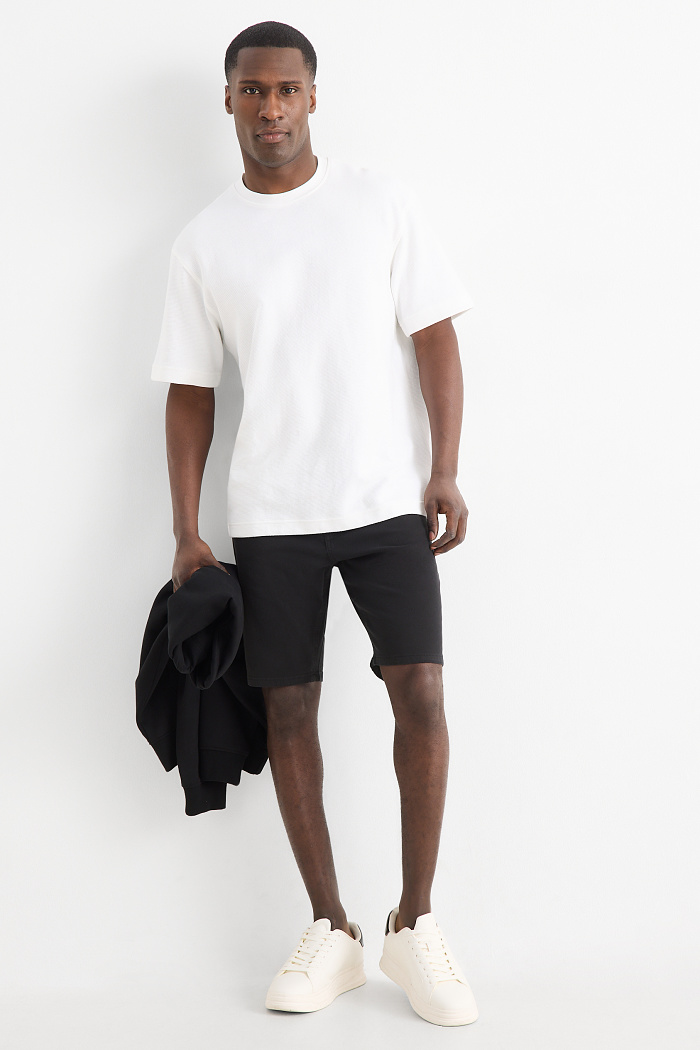 C&A Shorts-Flex, Schwarz, Größe: W30