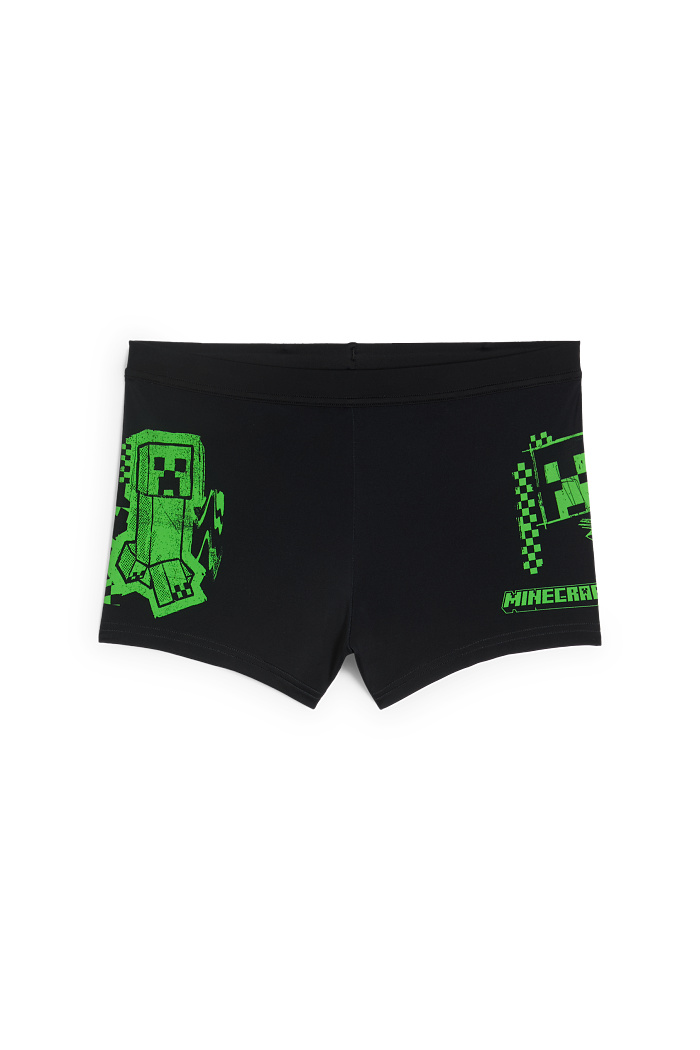 C&A Minecraft-Badehose-LYCRA XTRA LIFE , Schwarz, Größe: 170-176