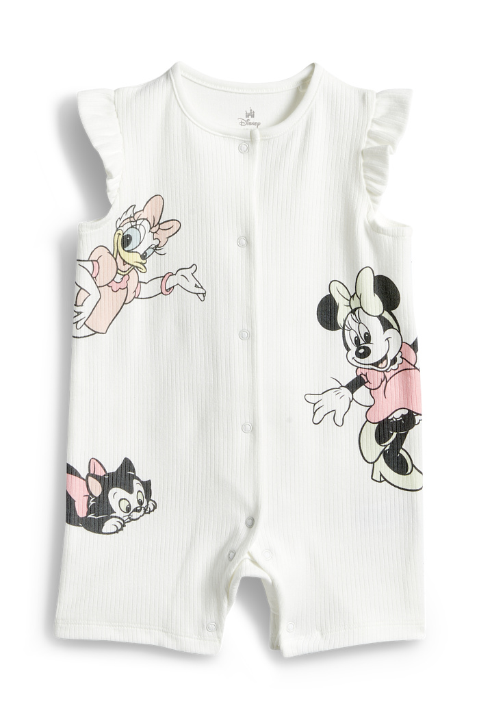 C&A Disney-Baby-Schlafanzug-gerippt, Weiß, Größe: 86