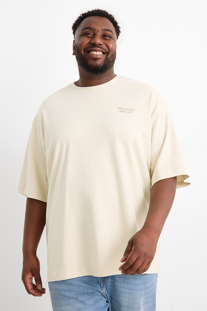 C&A T-Shirt-Oversized, Beige, Größe: 5XL
