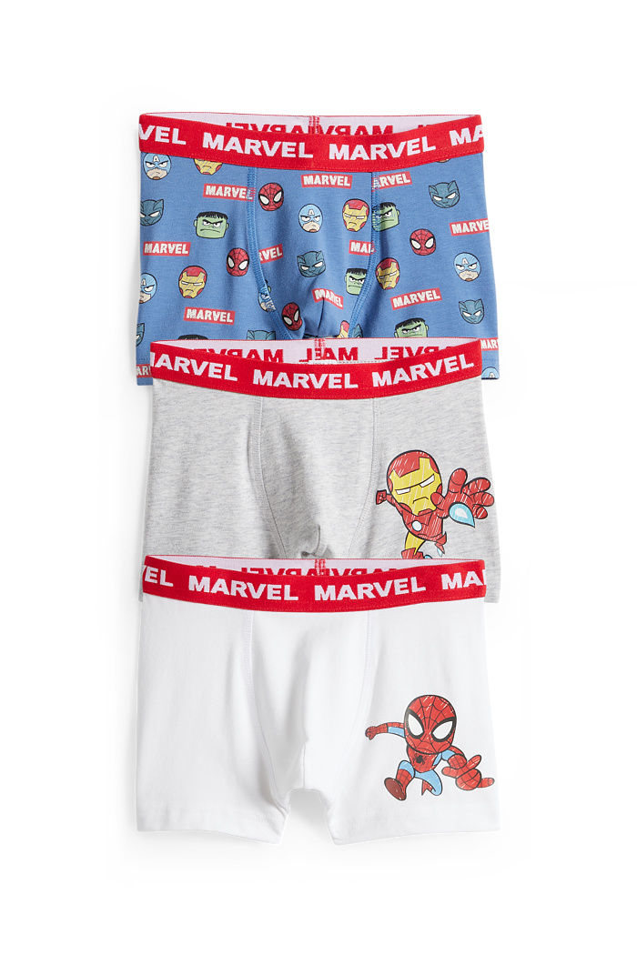 C&A Multipack 3er-Marvel-Boxershorts, Blau, Größe: 110-116