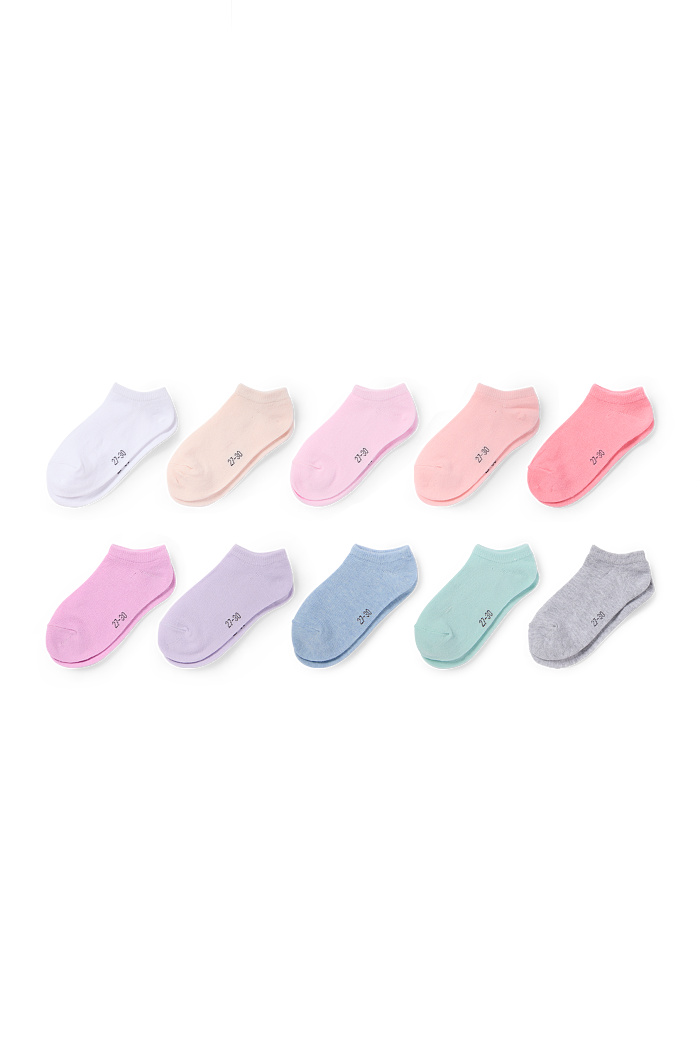 C&A Multipack 10er-Sneakersocken, Bunt, Größe: 31-33