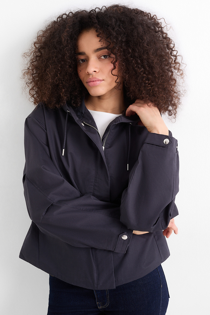 C&A Jacke mit Kapuze, Blau, Größe: L