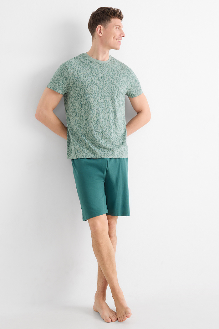 C&A Shorty-Pyjama, Grün, Größe: XL